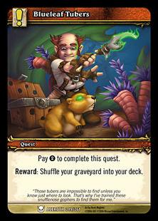 World of Warcraft: Heroes of Azeroth (Base Set) card 349 Blueleaf Tubers