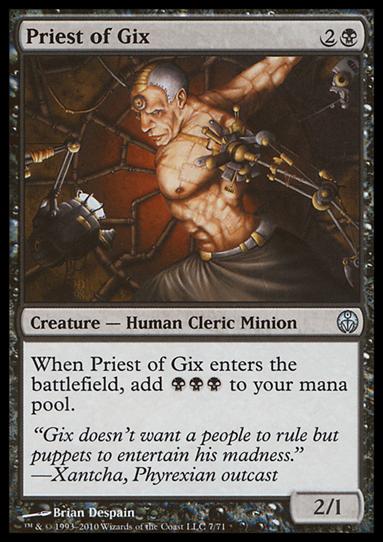 Magic the Gathering: Duel Decks: Phyrexia vs. the Coalition (Base Set) card 7 Priest of Gix