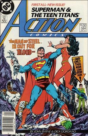 Action Comics (1938) issue 584-C Canadian Price Cover