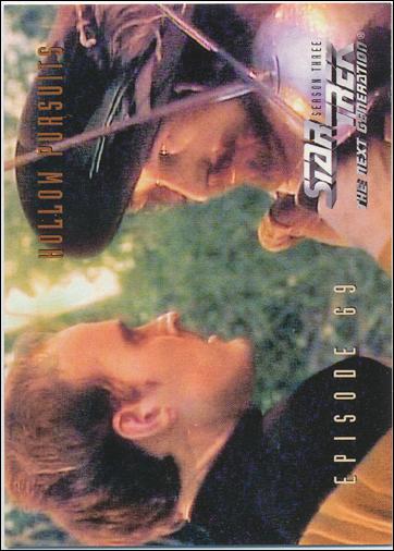 Star Trek: The Next Generation - The Episode Collection Season Three (Base Set) card 294 Hollow Pursuits, Episode 69C