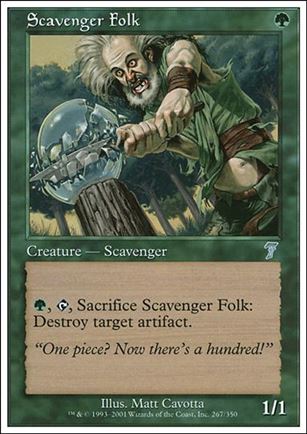 Magic the Gathering: 7th Edition (Base Set) card 267 Scavenger Folk