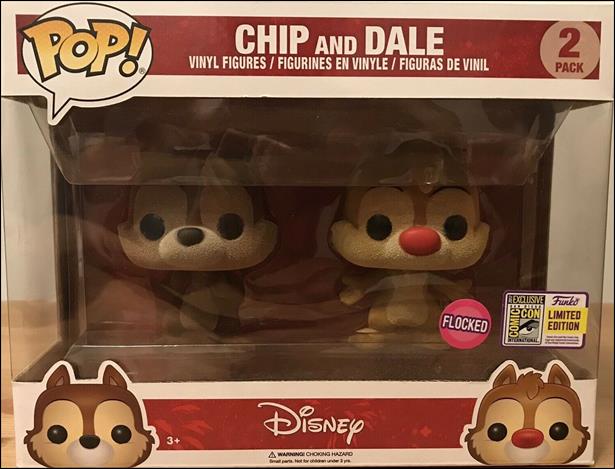 POP! Disney Multi-Packs figure nn24 Chip and Dale (Flocked) SDCC 2019