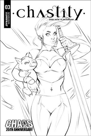 Chastity (2019) issue 3-I Ale Garza 1:20 Black and White Cover