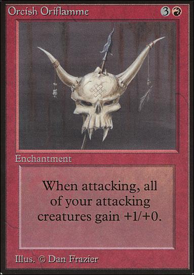 Magic the Gathering: Limited Edition Beta (Base Set) card 167 Orcish Oriflamme