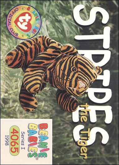 Beanie Babies Series 1 (Base Set) card 131 Stripes the Tiger