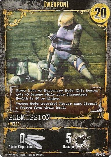 Resident Evil (Base Set) card WE-003 Submission (Melee)