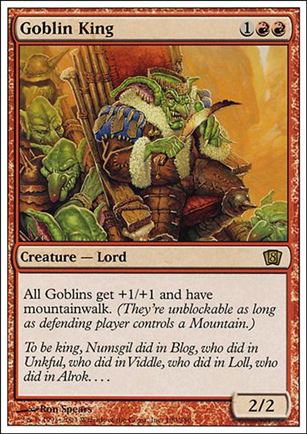 Magic the Gathering: 8th Edition (Base Set) card 190 Goblin King