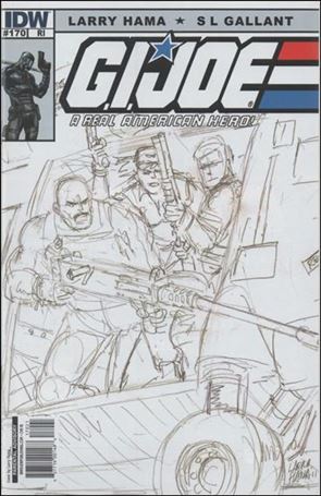 G.I. Joe: A Real American Hero issue 170-C Larry Hama 1:10 Sketch Cover