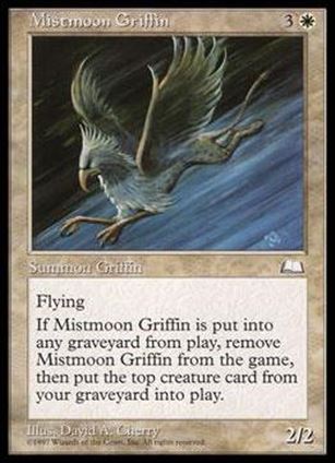 Magic the Gathering: Weatherlight (Base Set) card 21 Mistmoon Griffin