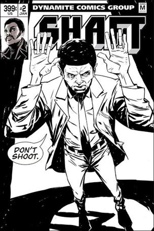 Shaft issue 2-E Sanford Greene 1:15 Black & White Cover