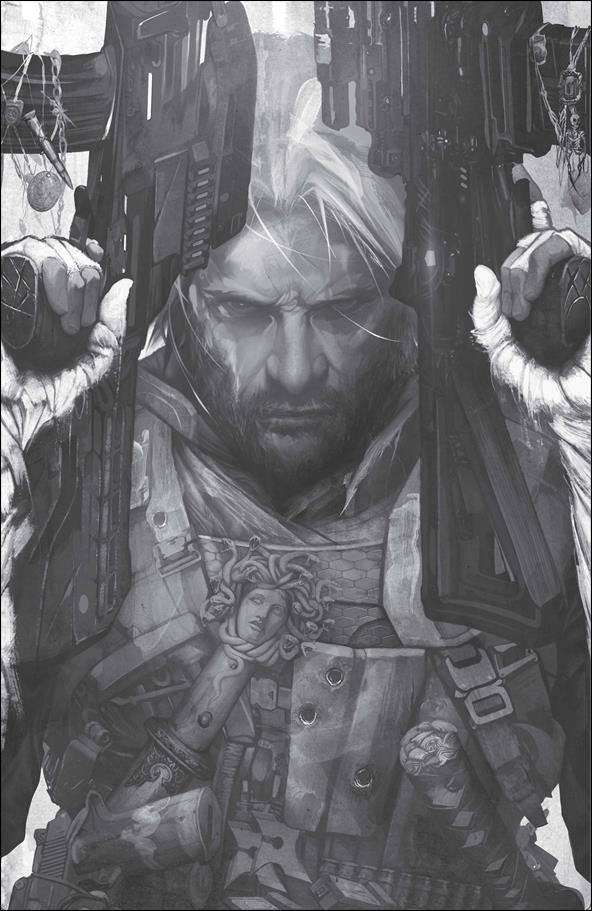 BRZRKR issue 1-SS Dan Quintana Trinity Comics B&W Virgin Cover 1/300
