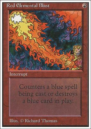 Magic the Gathering: Unlimited (Base Set) card 170 Red Elemental Blast