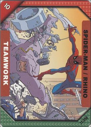 Marvel ReCharge: Inaugural Edition (Base Set) card 77 Teamwork: Spider-Man / Rhino