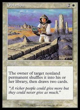 Magic the Gathering: Onslaught (Base Set) card 46 Oblation