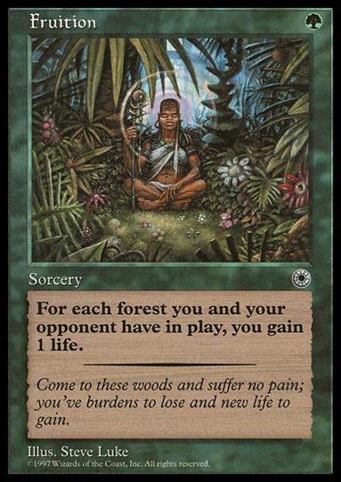 Magic the Gathering: Portal (Base Set) card 166 Fruition