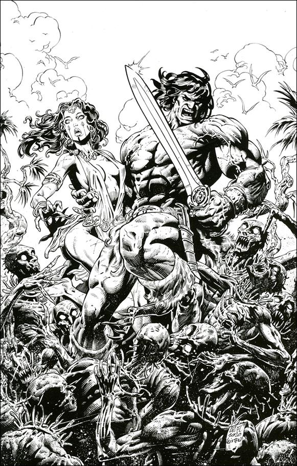 Cimmerian: Iron Shadows in the Moon issue 1-G Brian Level 1:20 Black & White Virgin Cover