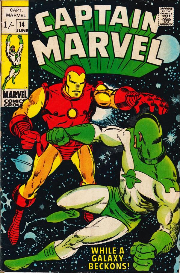Captain Marvel (1968) issue 14-B UK Price Cover