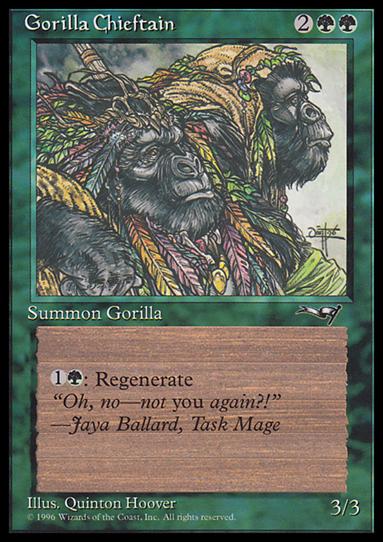 Magic the Gathering: Alliances (Base Set) card 94 Gorilla Chieftain