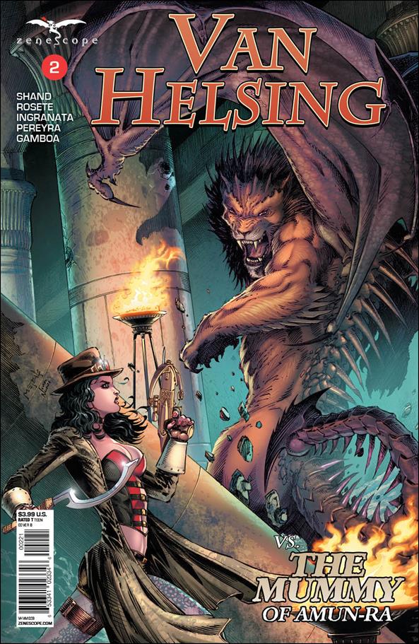 Van Helsing vs the Mummy of Amun-Ra issue 2-B Jason Metcalf Cover