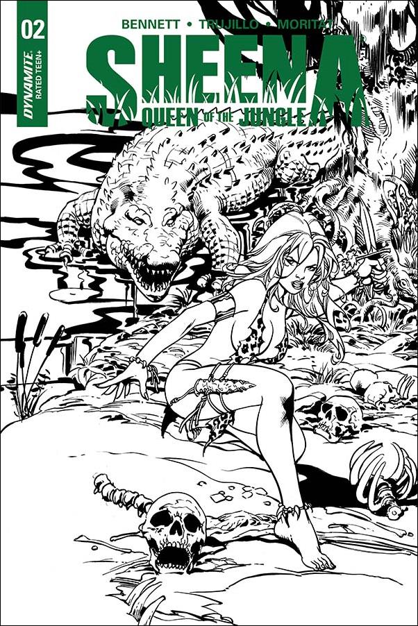 Sheena: Queen of the Jungle (2017) issue 2-I Roberto Castro B&W Cover
