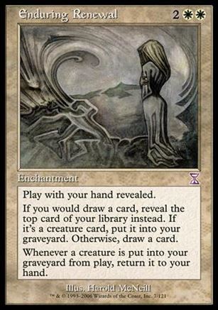 Magic the Gathering: Time Spiral (Timeshifted Subset) card 7 Enduring Renewal