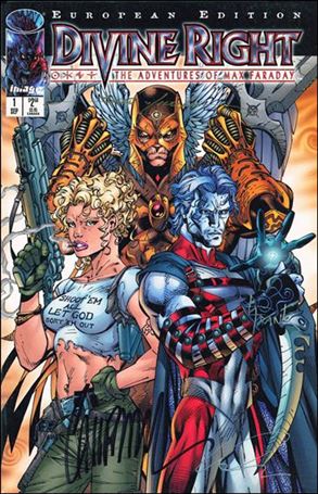 Divine Right issue 1-H DF Euro Cover (signed by art team)