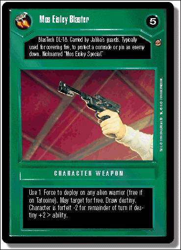 Star Wars: Jabba's Palace Limited (Base Set) card 86 Mos Eisley Blaster