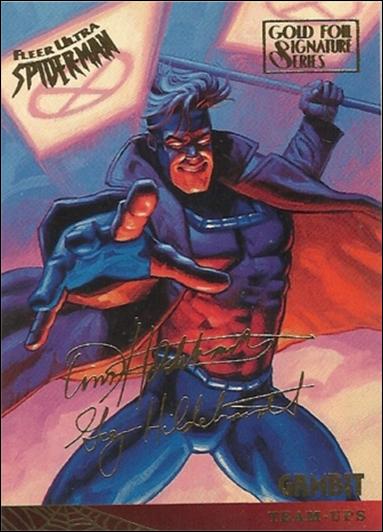 Fleer Ultra Spider-Man (Gold-Foil Signature Parallel Base Set) card 117