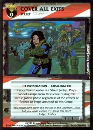 Dredd: The Card Game card 59 Cover All Exits
