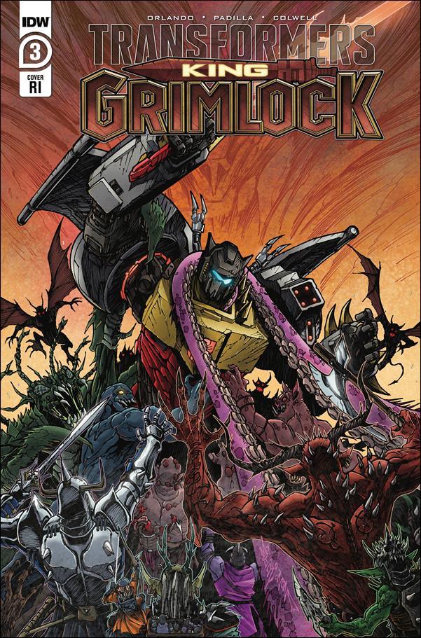 Transformers: King Grimlock issue 3-C Alex Milne 1:10 Cover