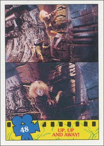 Teenage Mutant Ninja Turtles Movie (Base Set) card 48 Up, Up and Away!
