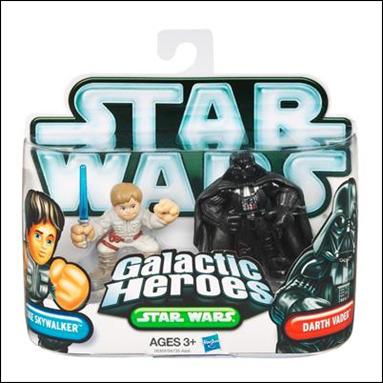 Star Wars: Galactic Heroes figure 99 Luke Skywalker and Darth Vader