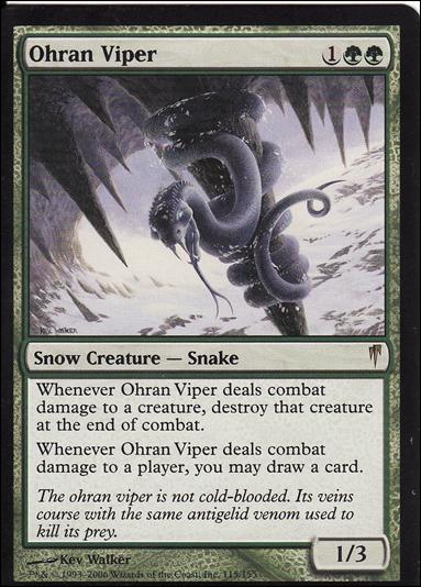 Magic the Gathering: Coldsnap (Base Set) card 115 Ohran Viper