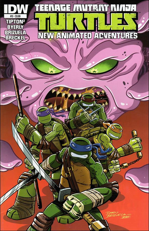 Teenage Mutant Ninja Turtles New Animated Adventures issue 3 Dario Brizuela Cover