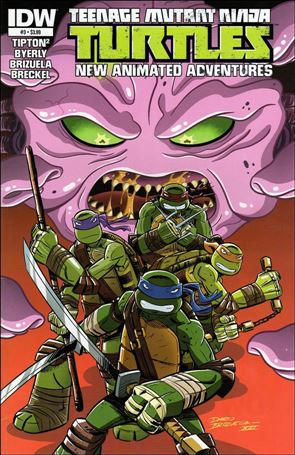 Teenage Mutant Ninja Turtles New Animated Adventures issue 3 Dario Brizuela Cover