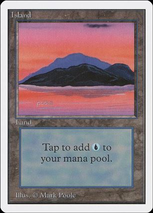 Magic the Gathering: Unlimited (Base Set) card 289-C Island