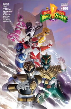 Mighty Morphin Power Rangers issue 100-C Mercado Wraparound Cover
