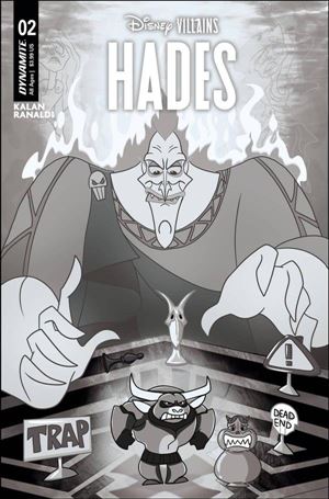 Disney Villains: Hades issue 2-H Trish Forstner 1:20 B&W Cover