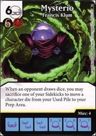 Marvel Dice Masters Amazing Spider-Man card 128 Mysterio: Francis Klum