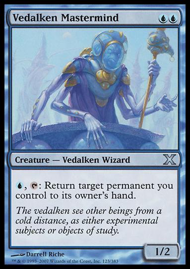 Magic the Gathering: 10th Edition (Base Set) card 123 Vedalken Mastermind
