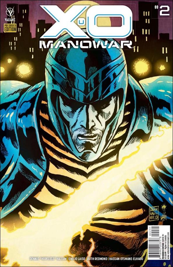 X-O Manowar (2020) issue 2-D Francavilla Pre-Order Edition Cover