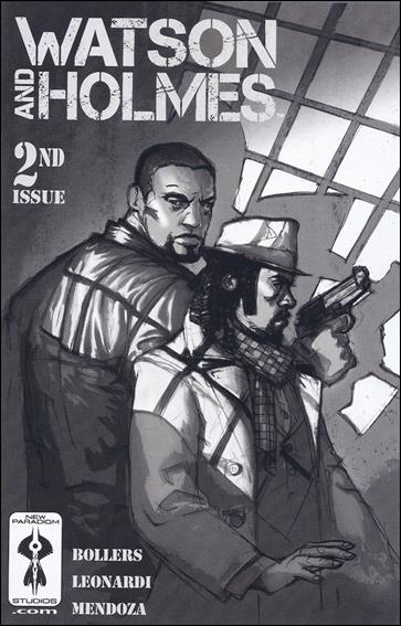 Watson & Holmes issue 2-B Rick Leonardi Black & White Cover