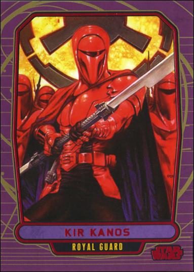 Star Wars Galactic Files (Red Foil Parallel Base Set) card 216 Kir Kanos - Royal Guard