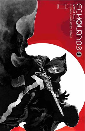Echolands issue 1-D Raw Cut Edition Black Cape Cover