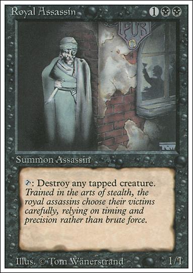 Magic the Gathering: Revised (Base Set) card 125 Royal Assassin