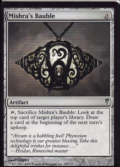 Magic the Gathering: Coldsnap (Base Set) card 138 Mishra's Bauble