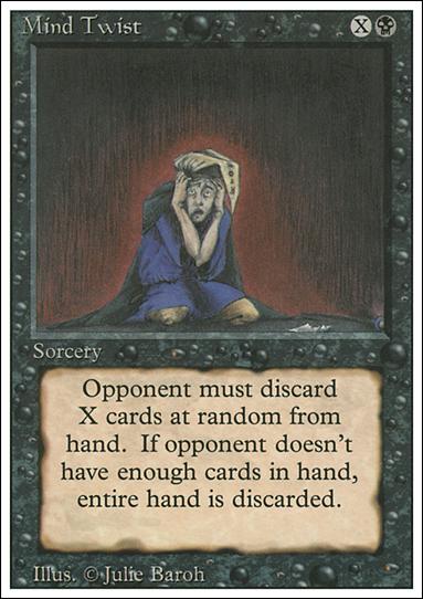 Magic the Gathering: Revised (Base Set) card 117 Mind Twist