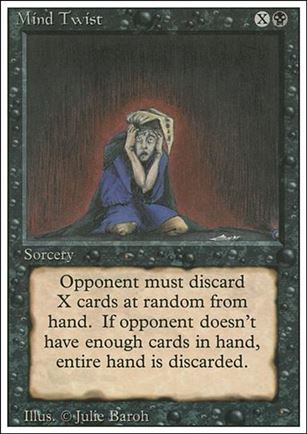 Magic the Gathering: Revised (Base Set) card 117 Mind Twist