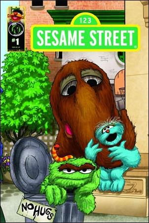 Sesame Street issue 1-C Snuffleupagus, Rosita, Oscar and Slimey Cover