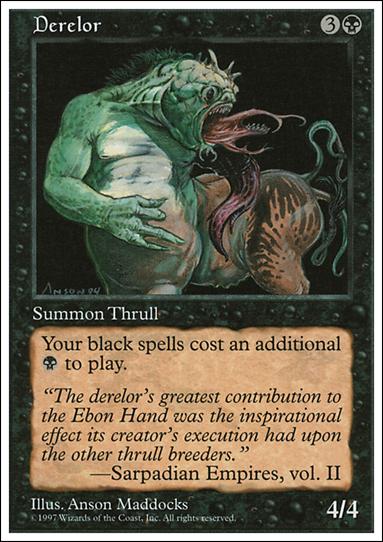 Magic the Gathering: 5th Edition (Base Set) card 155 Derelor